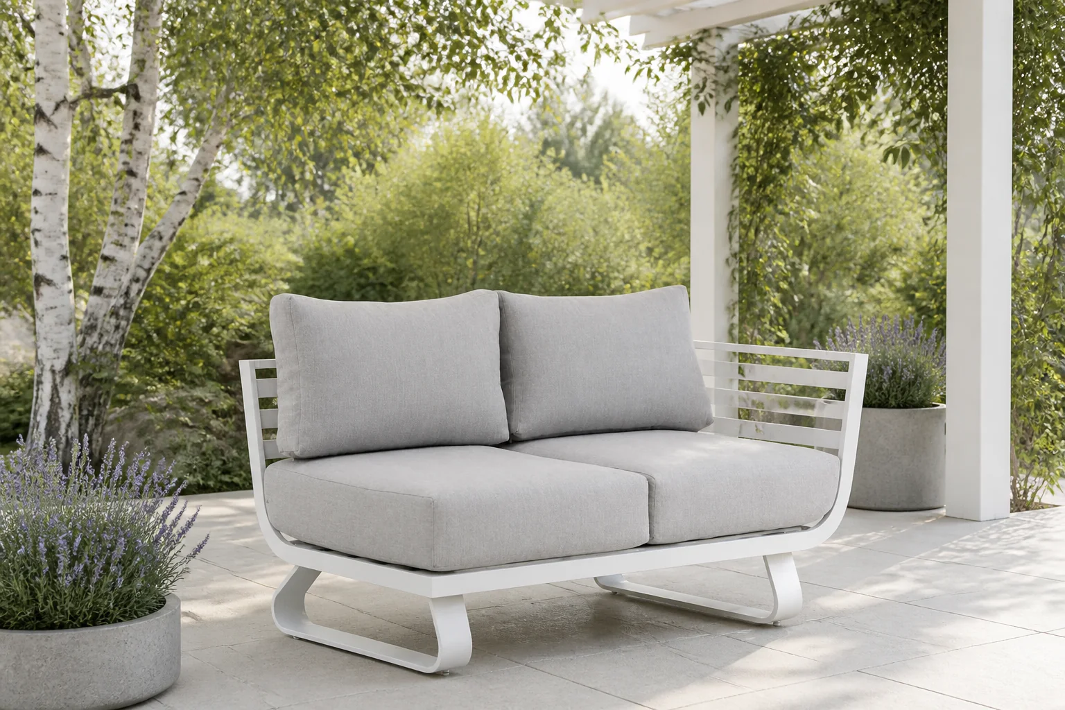 Sfeerfoto van Santika Furniture Sovita open bank links – Wit