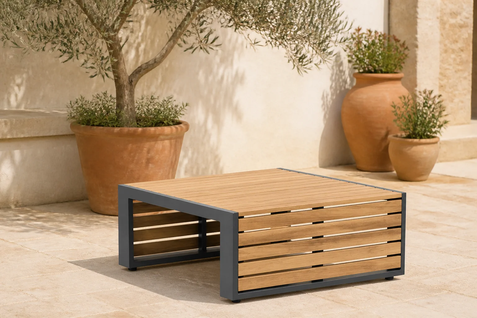 Sfeerfoto van Lifestyle Garden Furniture Verona loungetafel – Grijs-antraciet