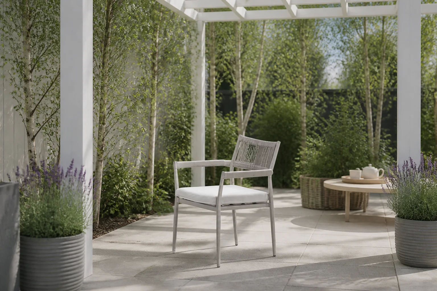 Sfeerfoto van Garden Impressions Barcelona dining fauteuil – Taupe