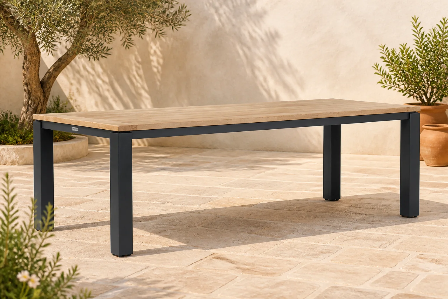Sfeerfoto van Lifestyle Garden Furniture Veneto dining tuintafel 230 x 90 cm – Grijs-antraciet