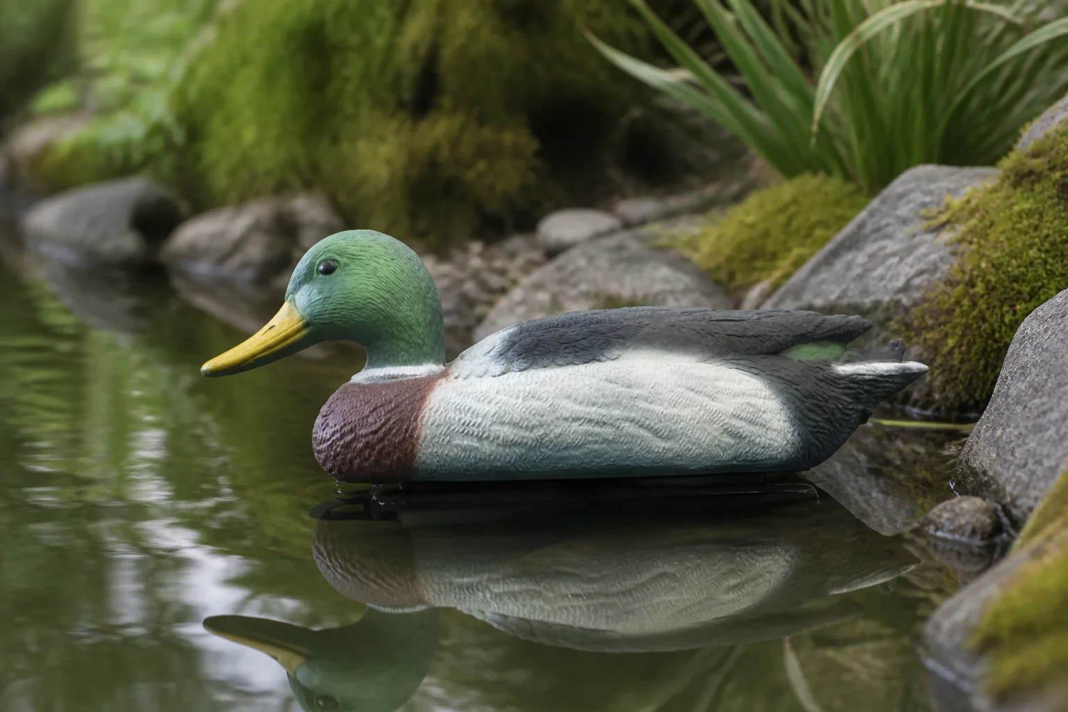 Sfeerfoto van Aquadistri Deco wilde eend man – multi
