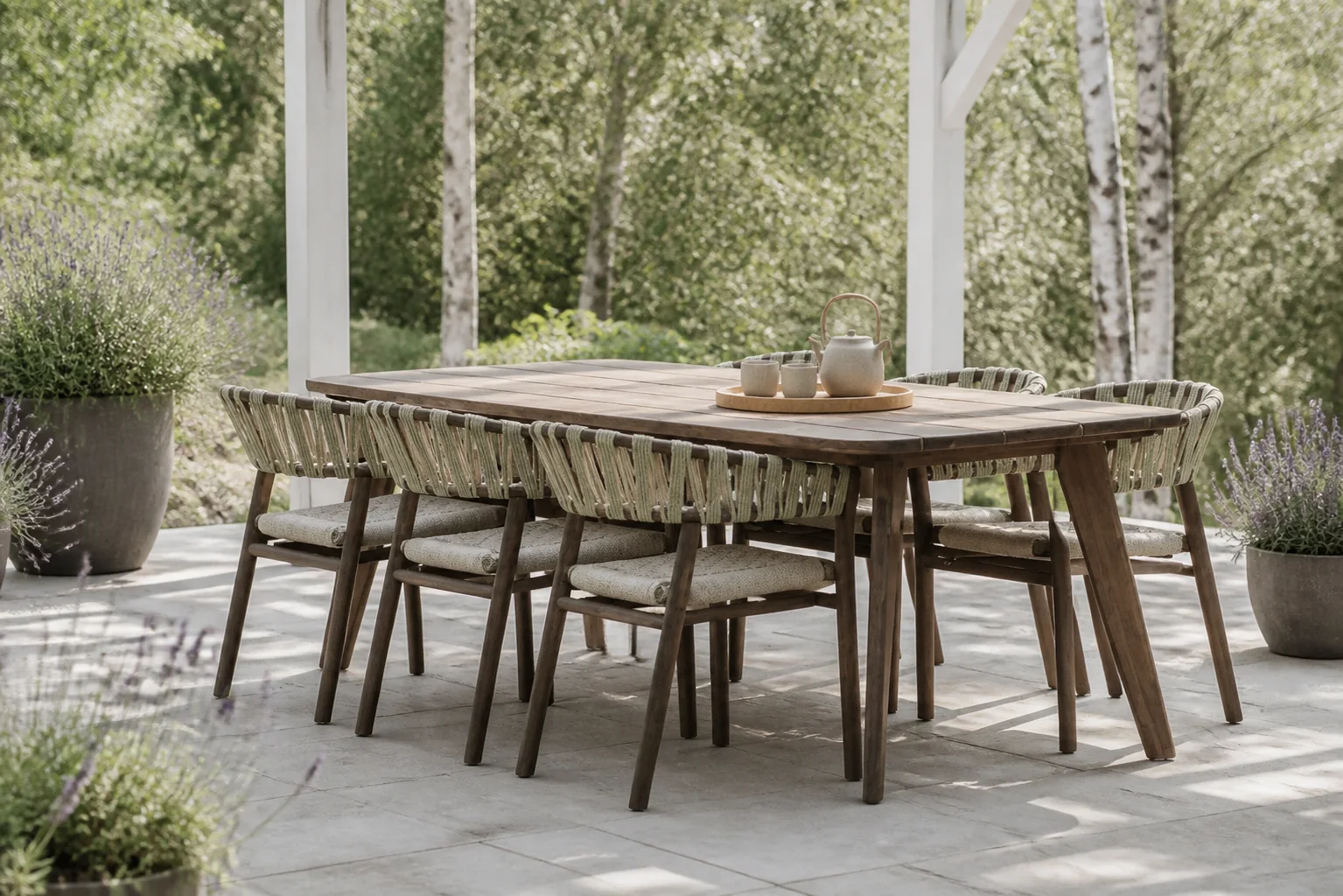 Sfeerfoto van Fonteyn | Tuinset Dalia-Rixos | Walnut