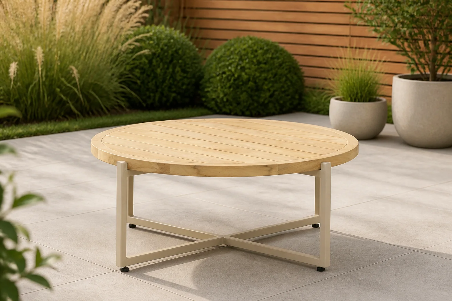 Sfeerfoto van Apple Bee Milou lounge tafel 74 cm – Transparant
