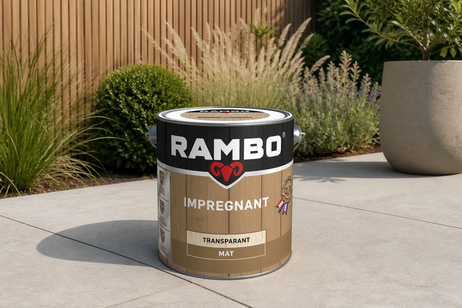 Sfeerfoto van Rambo Impregnant mat transp. 1200 2,5l