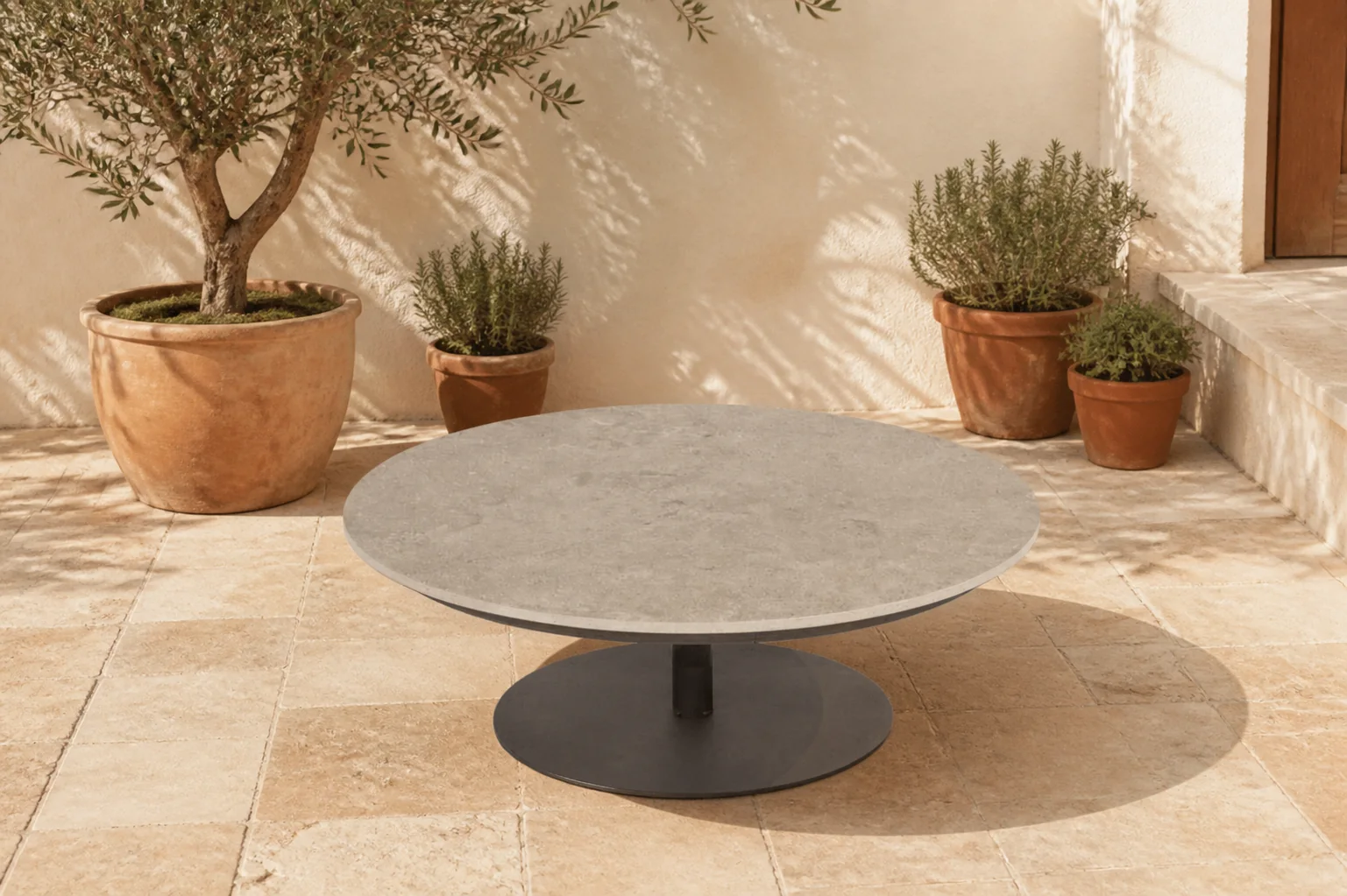 Sfeerfoto van 4 Seasons Outdoor | Boaz Koffietafel 80 x 30 cm | Terre