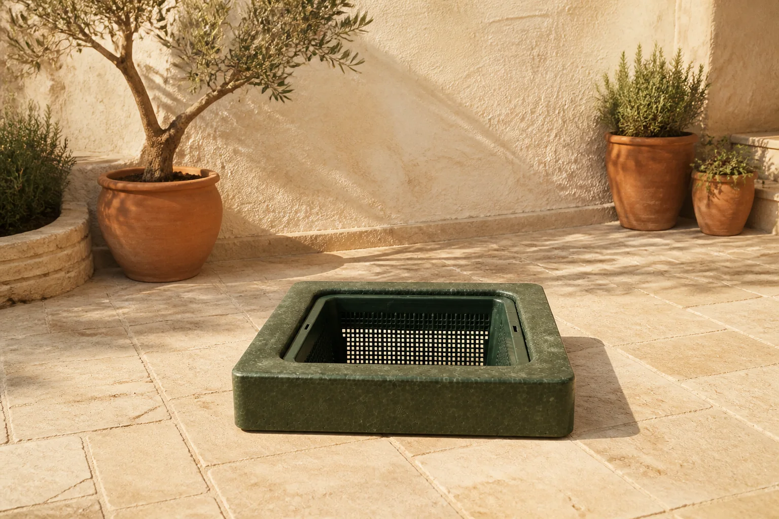 Sfeerfoto van Superfish Floating island 25x25x5 cm – groen