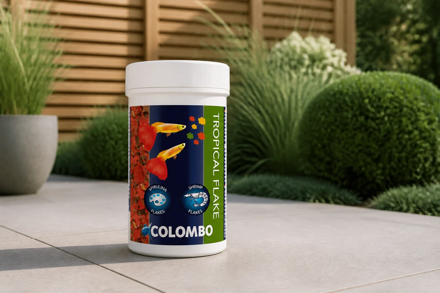 Sfeerfoto van Colombo tropical vlokken 100 ml – Zie Foto