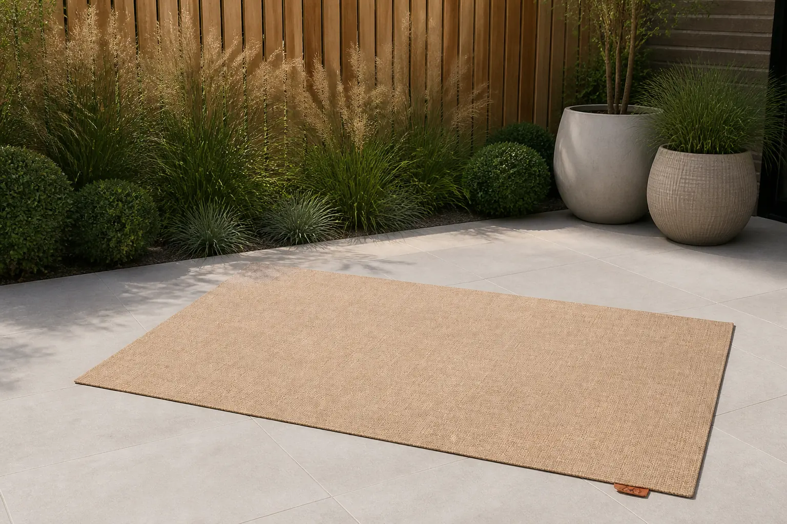 Sfeerfoto van 4 Seasons Outdoor | Outdoor Vloerkleed 160 x 240 cm | Dust