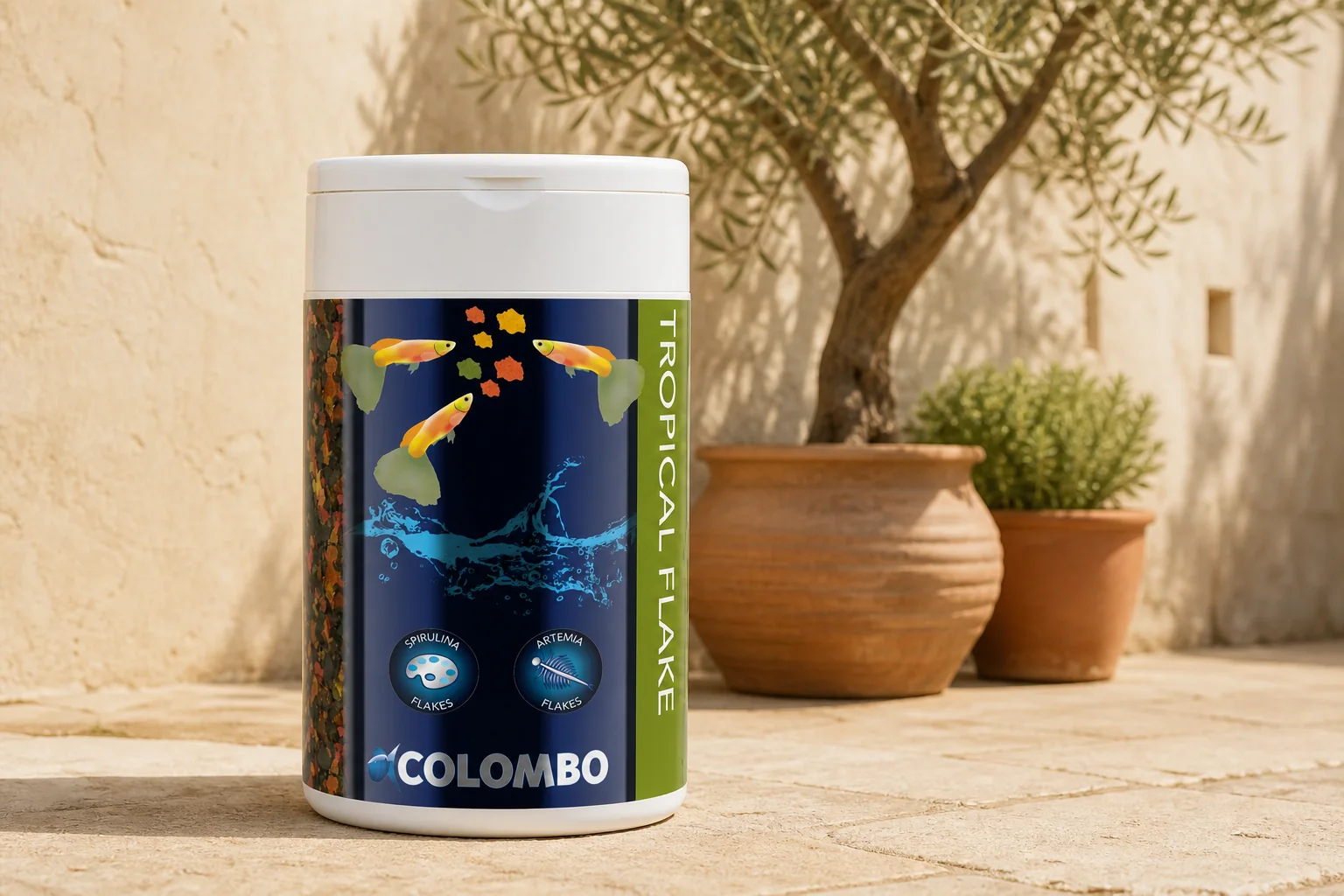 Sfeerfoto van Colombo Tropical Vlokken 1.000 Ml vissenvoer – Zie Foto