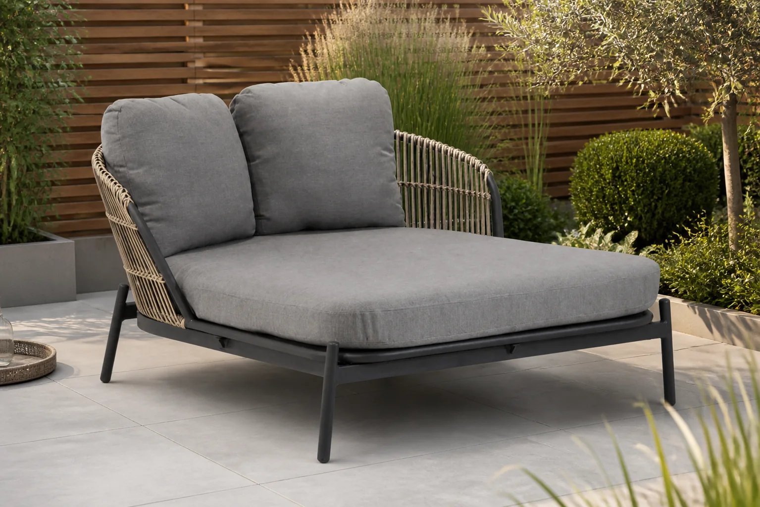 Sfeerfoto van Coco Nathan daybed – Taupe-naturel-bruin