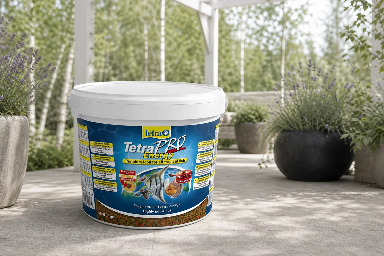 Sfeerfoto van Tetra Pro Energy 10 liter emmer Vis Gebr. de Boon – Zie Foto