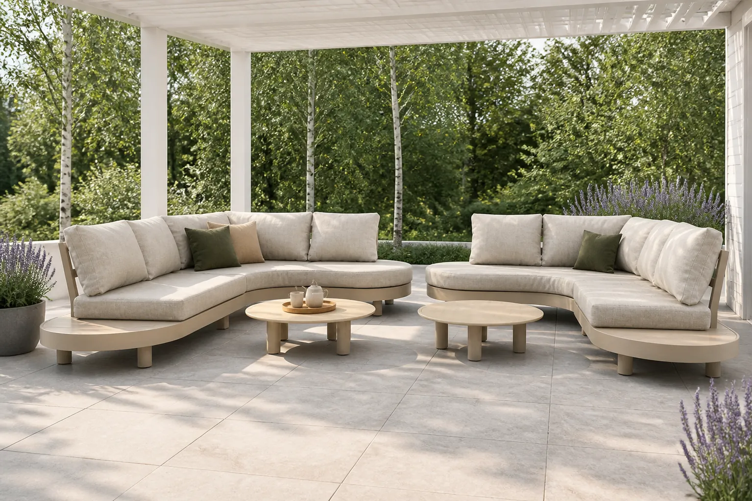 Sfeerfoto van Lifestyle Garden Furniture Organio/Elanio organisch loungeset 6-delig – Zand/Beige