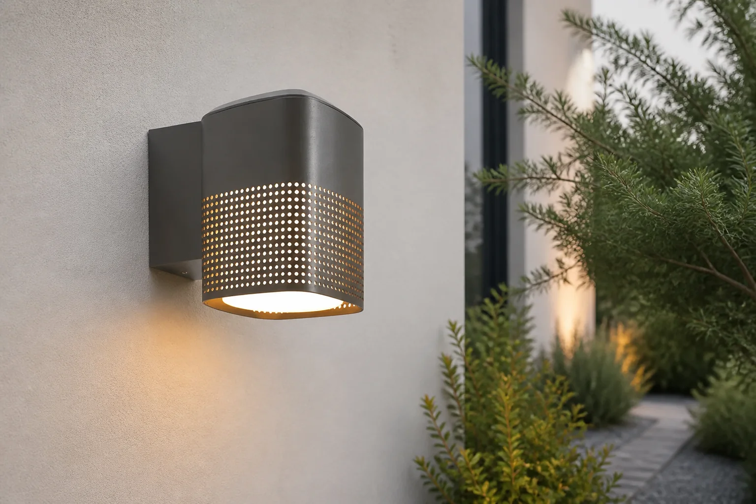 Sfeerfoto van Nordlux wandlamp Sidara 230 V – antraciet