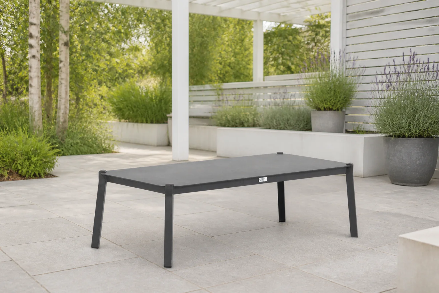 Sfeerfoto van Lifestyle Garden Furniture Rimini loungetafel rechthoek – Grijs-antraciet