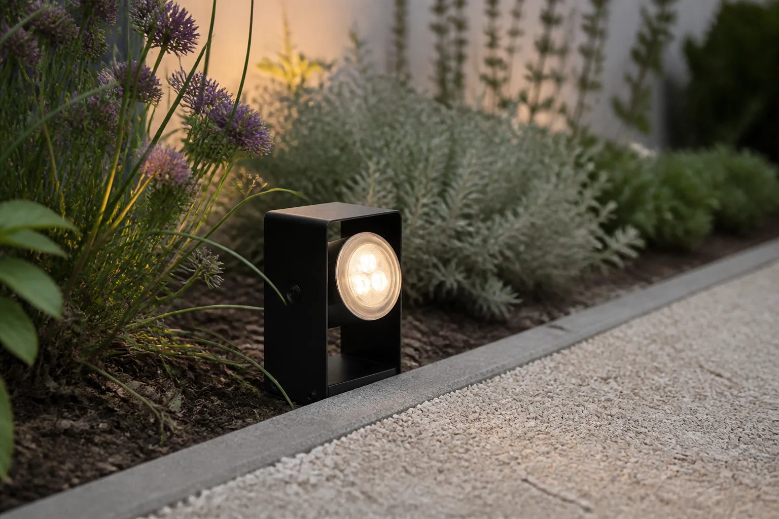Sfeerfoto van Garden lights 12 volt richtbare spot Lovi