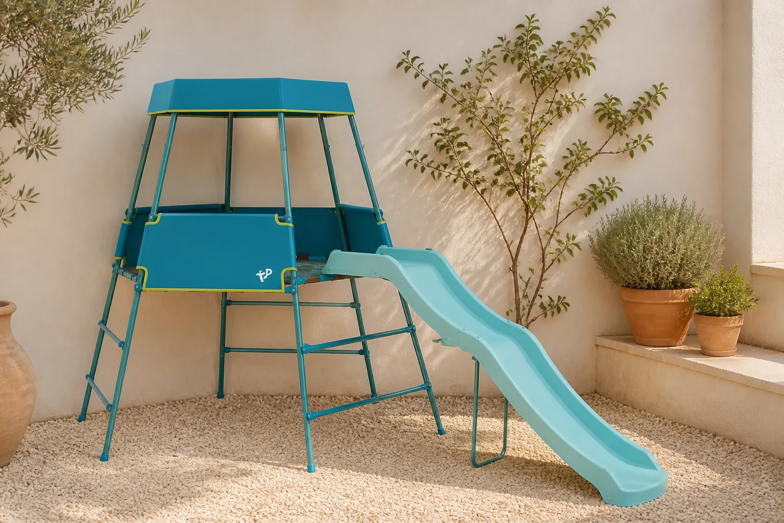 Sfeerfoto van TP Toys Growable Adventurer klimrek – Turkoois