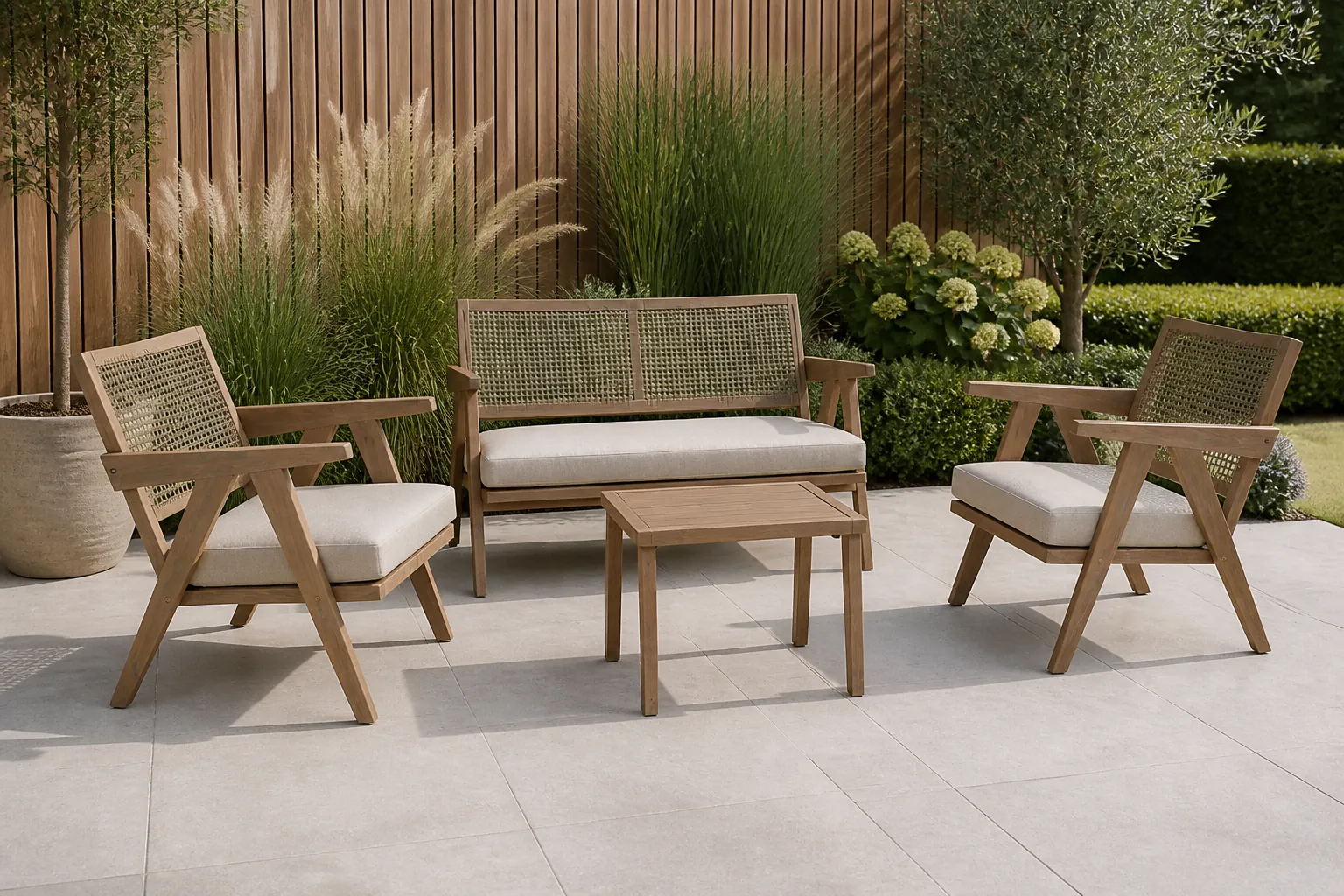 Sfeerfoto van Buitengewoon de boet Piet Sofa Loungeset 4dlg – bruin