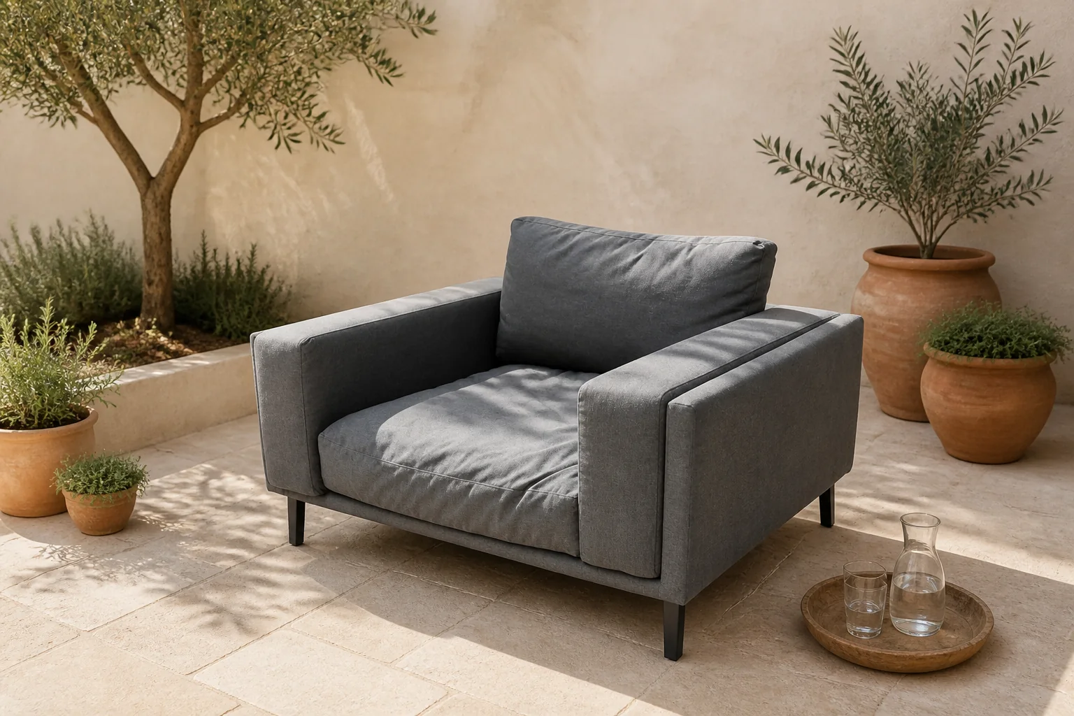 Sfeerfoto van Fonteyn | Loungestoel Lazy | Sooty