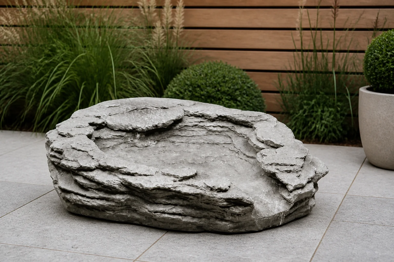 Sfeerfoto van Vt Stone Waterfall Medium 50 cm vijveraccesoires