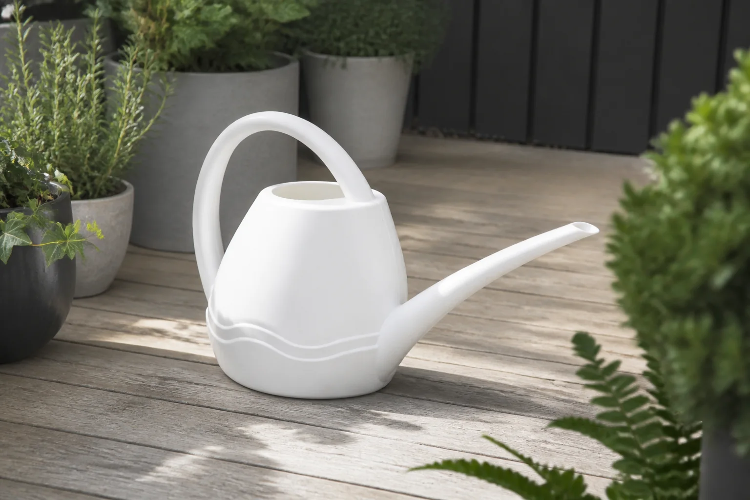 Sfeerfoto van Elho Bloempot Aquarius gieter 1,5ltr wit