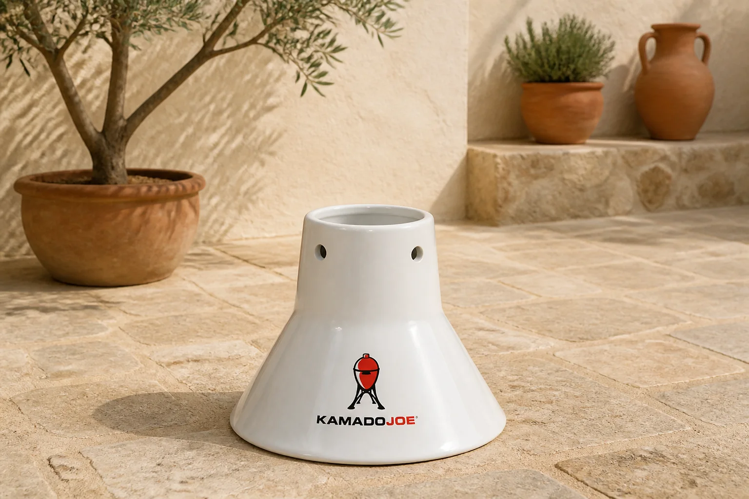 Sfeerfoto van Kamado joe Chicken Stand for all models BBQ