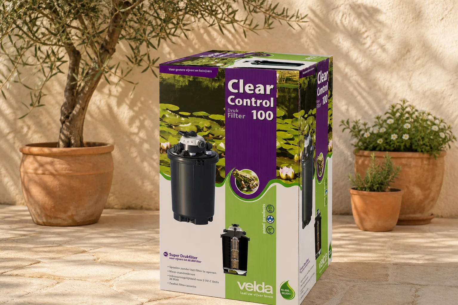 Sfeerfoto van Velda Drukpomp Clear Control 100 – Zie Foto