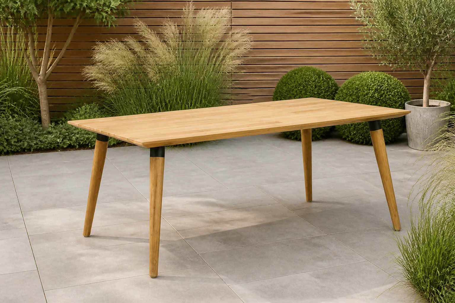 Sfeerfoto van Hartman Sophie studio dining tuintafel 170 x 100 cm – Naturel teak