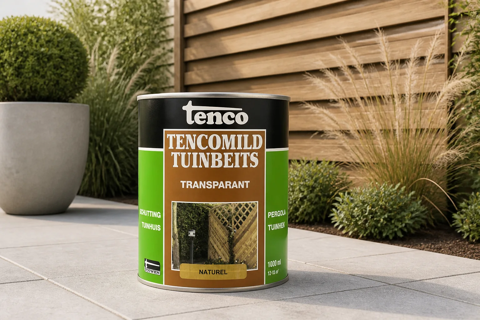 Sfeerfoto van Tenco Transparant naturel 1l tencomild verf/beits