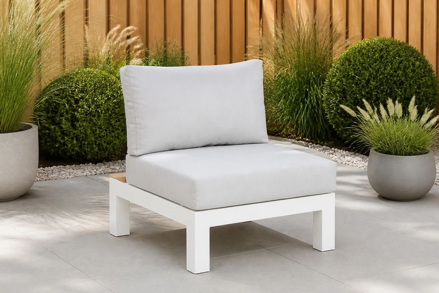 Sfeerfoto van Lifestyle Ravalla midden module white – Wit