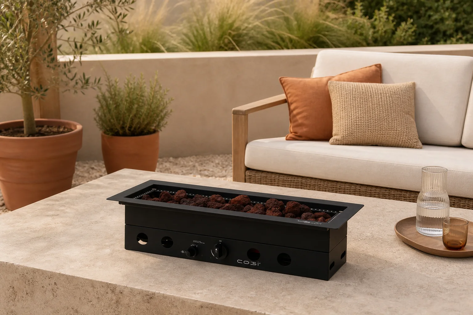 Sfeerfoto van Cosi | Cosiburner Inbouwbrander | Straight Black