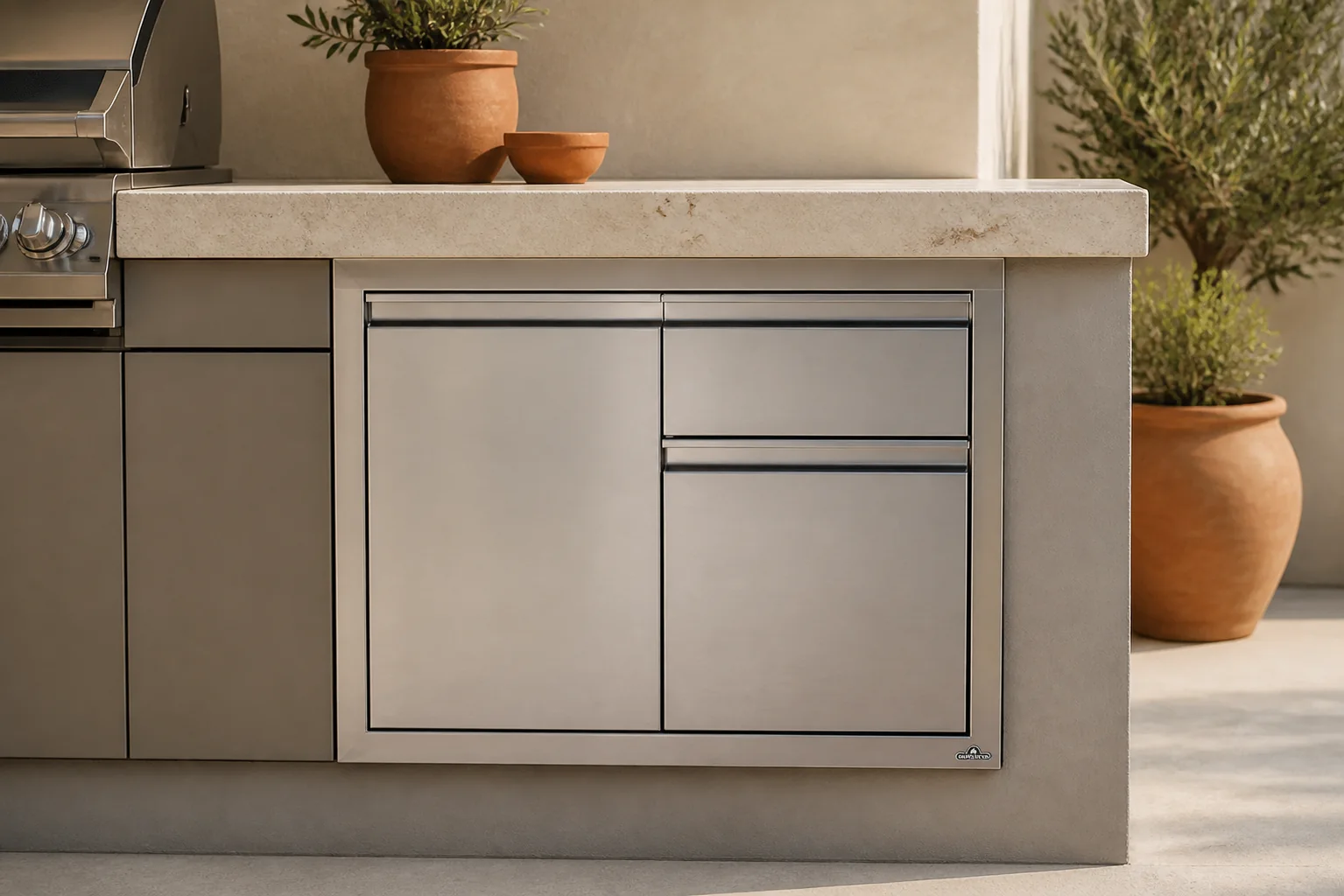 Sfeerfoto van Napoleon | Inbouw Module | Deur + Afvalkast Combi Smal | 91x60cm