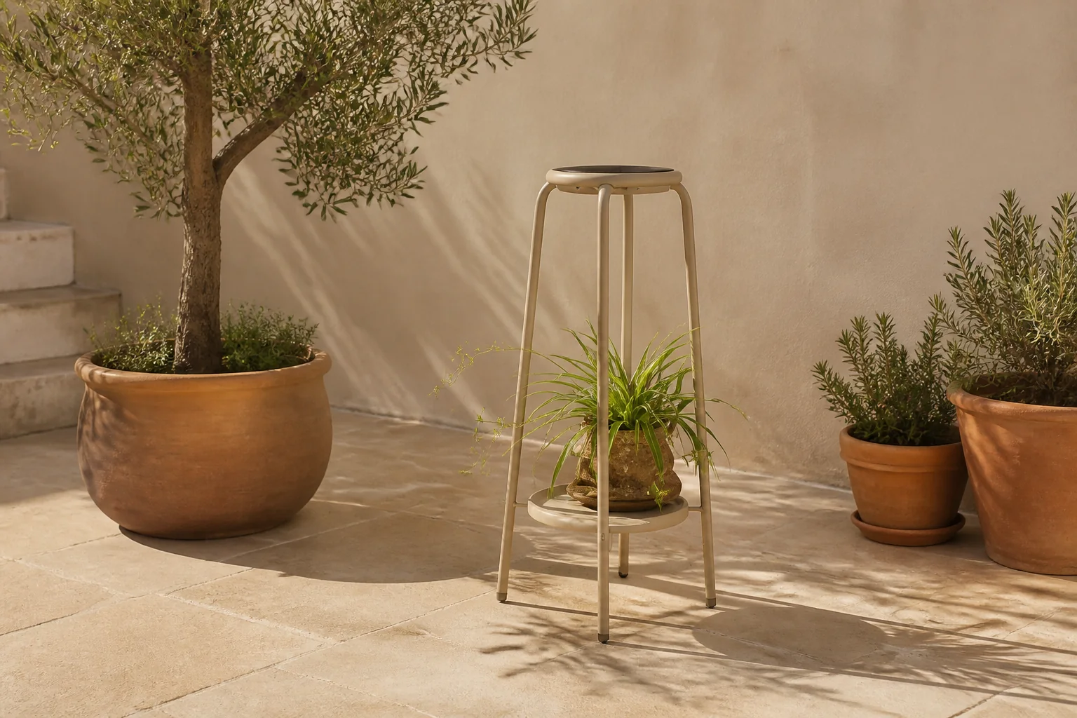 Sfeerfoto van Cosi stand sandy beige for Cosiscoop XL and Cosilumia