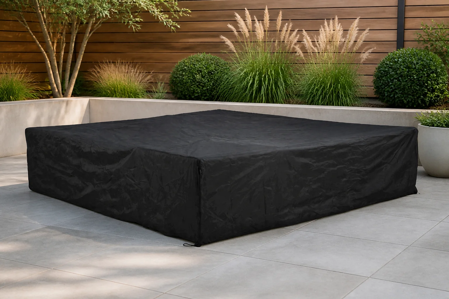 Sfeerfoto van Outdoor Cover loungesethoes 400 x 300 x (h) 70 cm – Grijs-antraciet