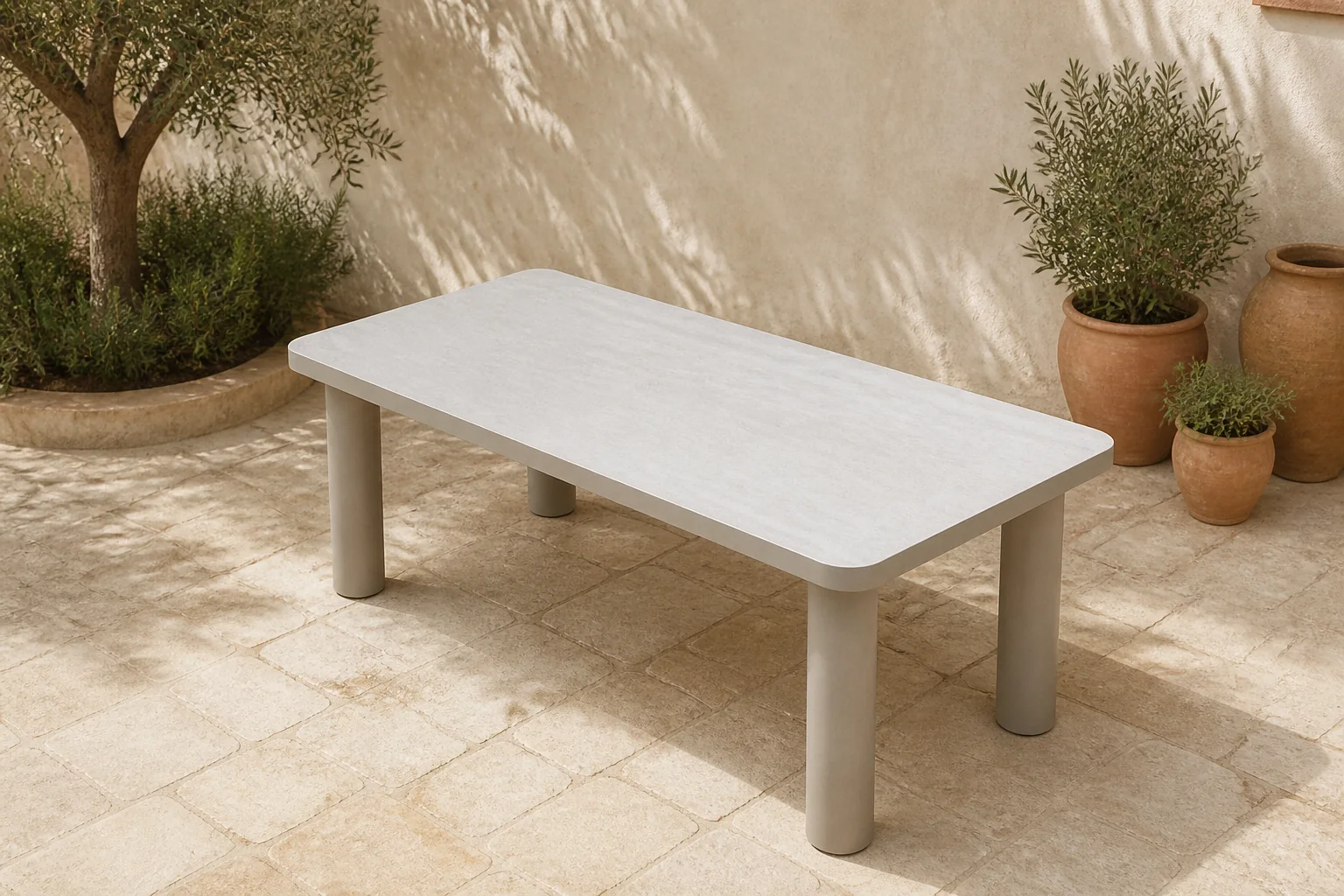 Sfeerfoto van Fonteyn | Tuintafel Sundara 220 x 100 cm | Alu-Ceramic