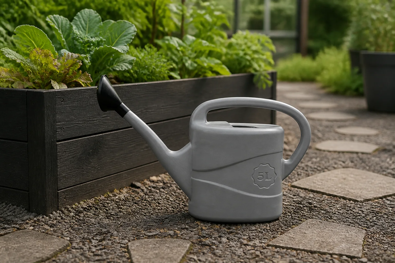 Sfeerfoto van Talentools Gieter 5 liter grijs