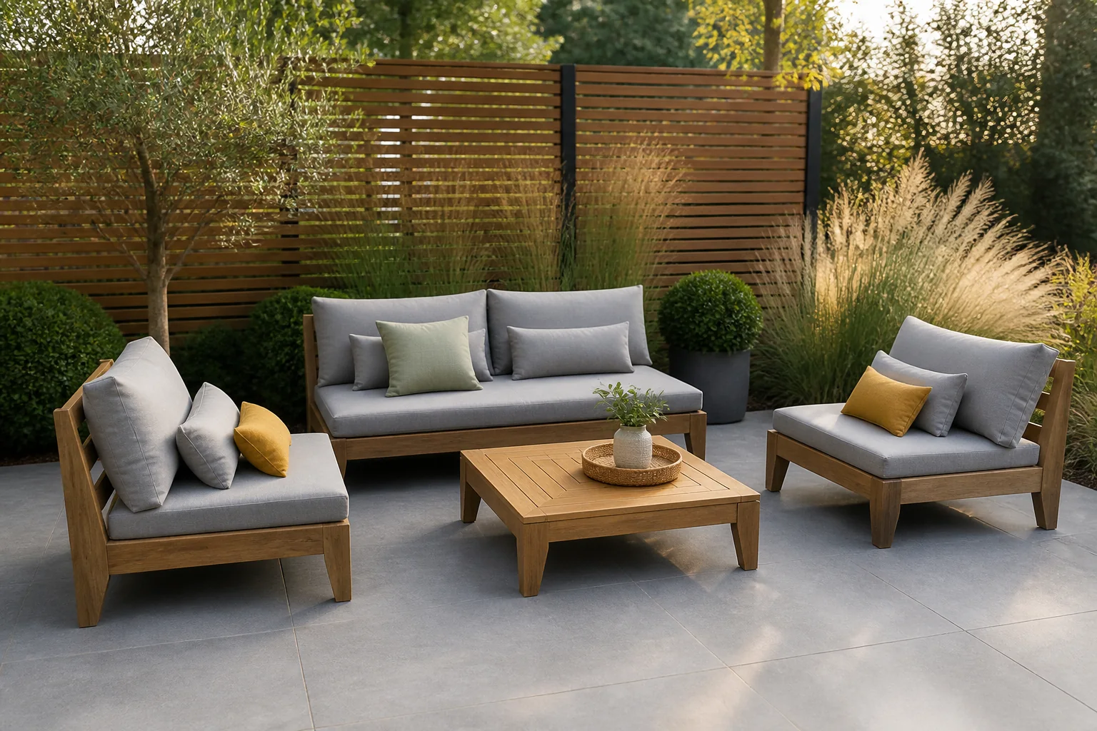 Sfeerfoto van Buitengewoon de boet Cano Sofa Loungeset – bruin