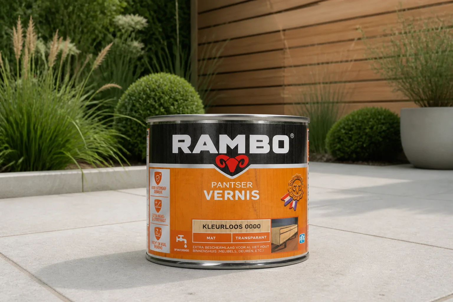 Sfeerfoto van Rambo Pantservernis mat transp. 0,25l