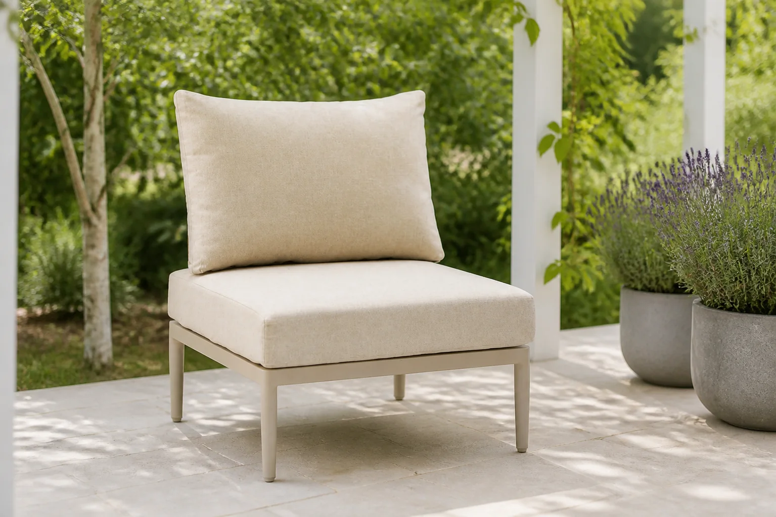 Sfeerfoto van Coco Ibiza midden module – Taupe-naturel-bruin