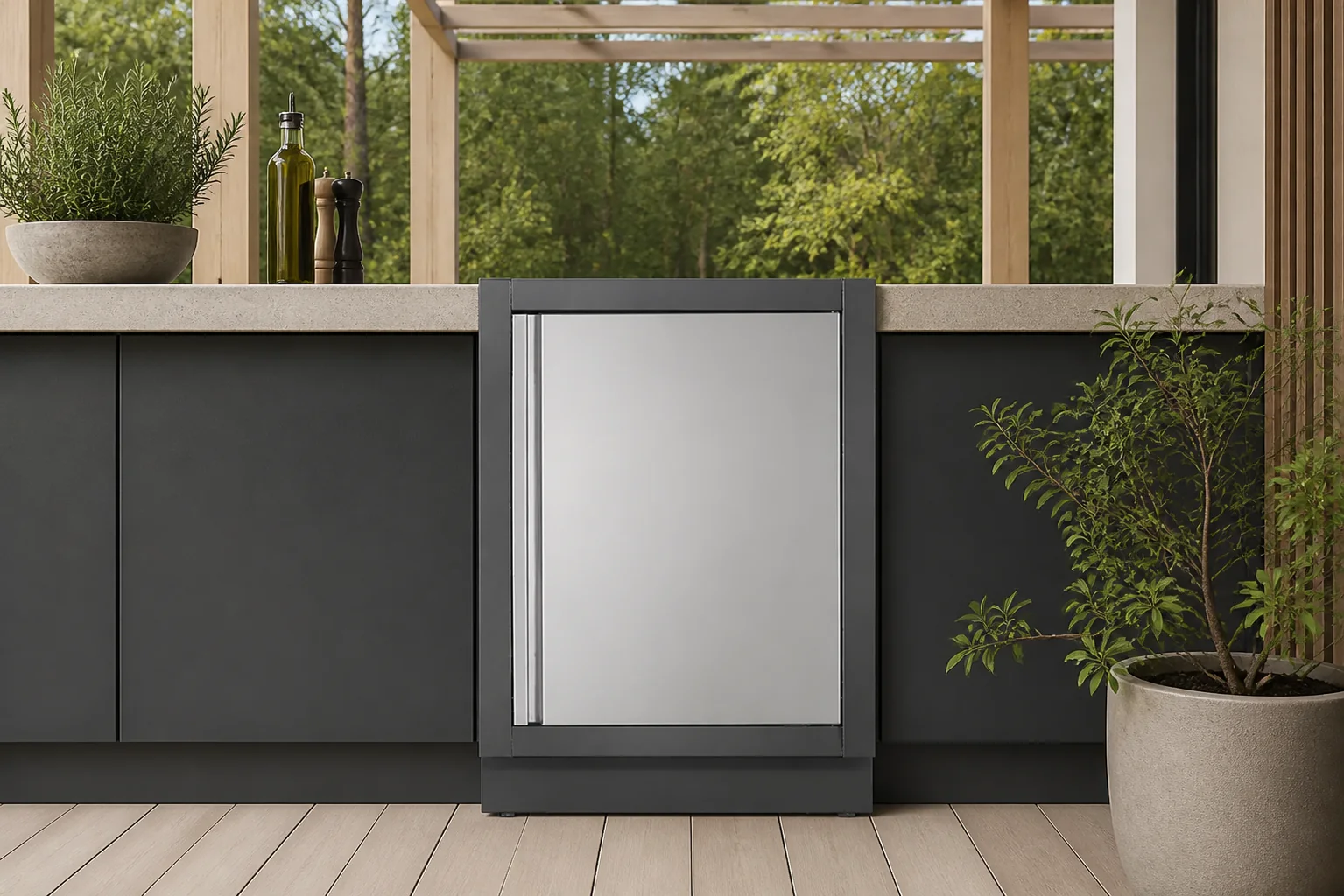 Sfeerfoto van Napoleon | Oasis Buitenkeuken Module | Kast met Deur