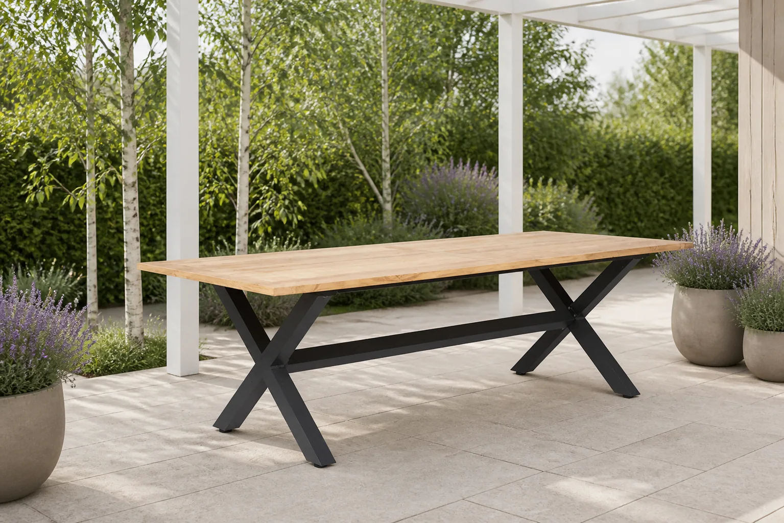 Sfeerfoto van Own Burano tuintafel 240×100 cm