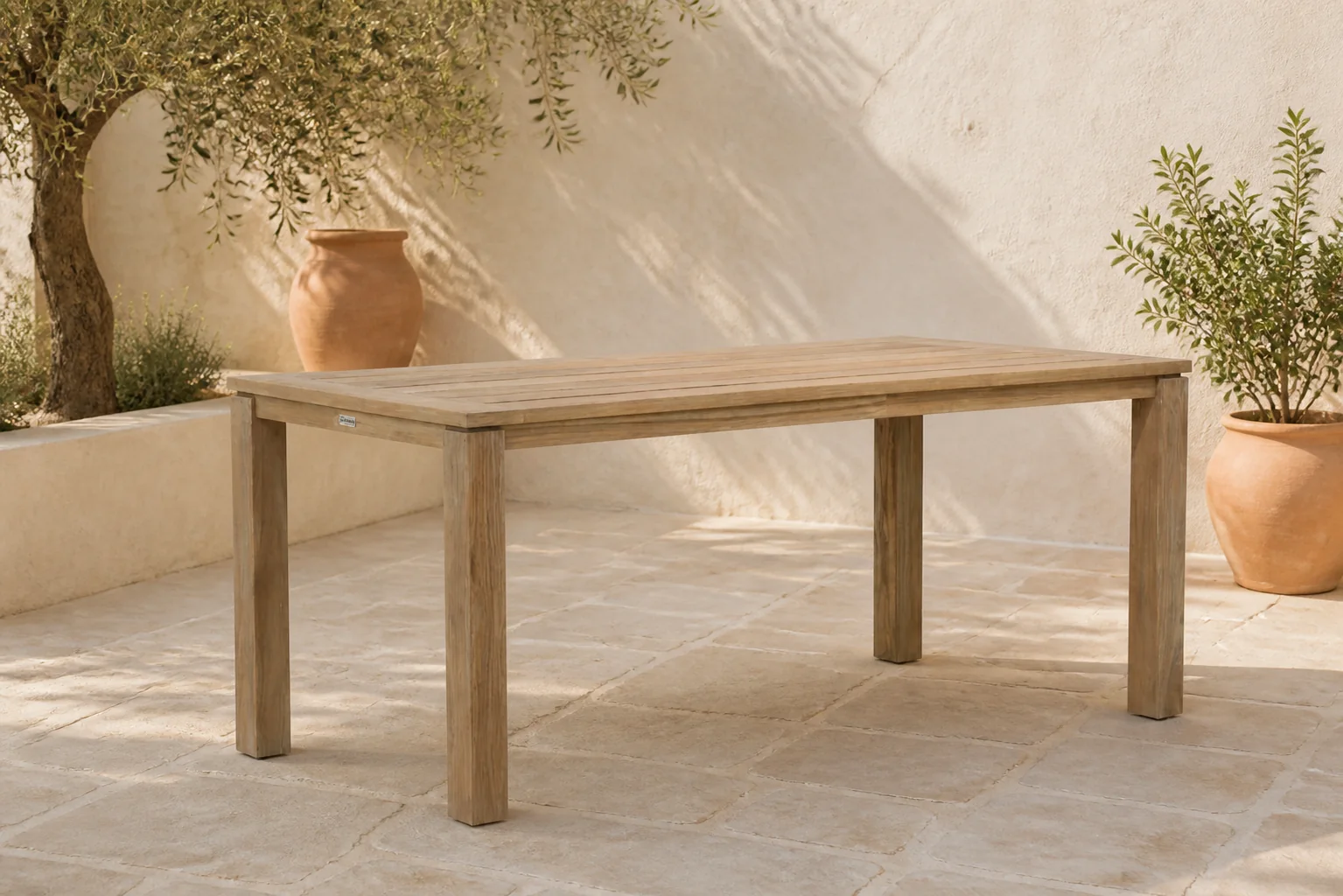 Sfeerfoto van Garden Collections Bristol dining tuintafel 180 x 90 cm – Old teak greywash