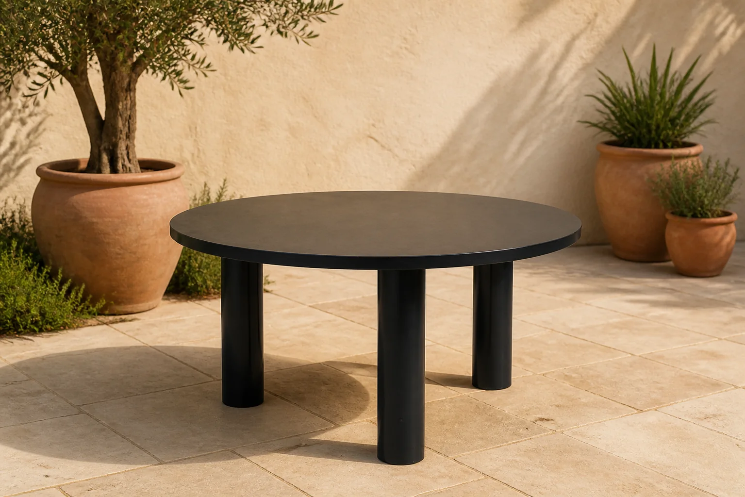 Sfeerfoto van Lifestyle Garden Furniture Arancia dining tuintafel 150 cm – Grijs-antraciet
