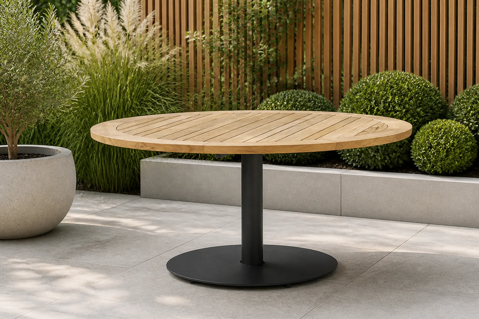 Sfeerfoto van 4 Seasons Outdoor Saba dining tuintafel 160 cm – Grijs-antraciet