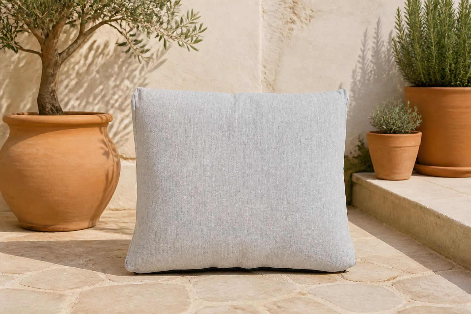 Sfeerfoto van Santika Furniture hoekkussen voor Sovita loungeset white – Wit