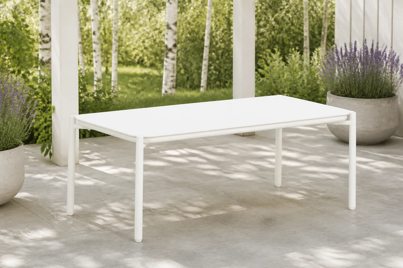 Sfeerfoto van Presto Lunaro loungetafel 110 x 55 cm – Wit