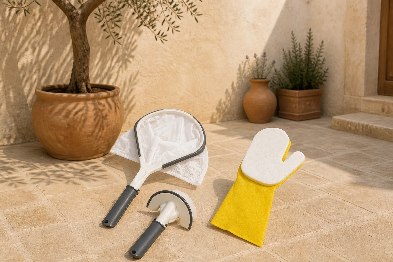 Sfeerfoto van Bestway Schoonmaakset all in one Lay-Z-spa – wit