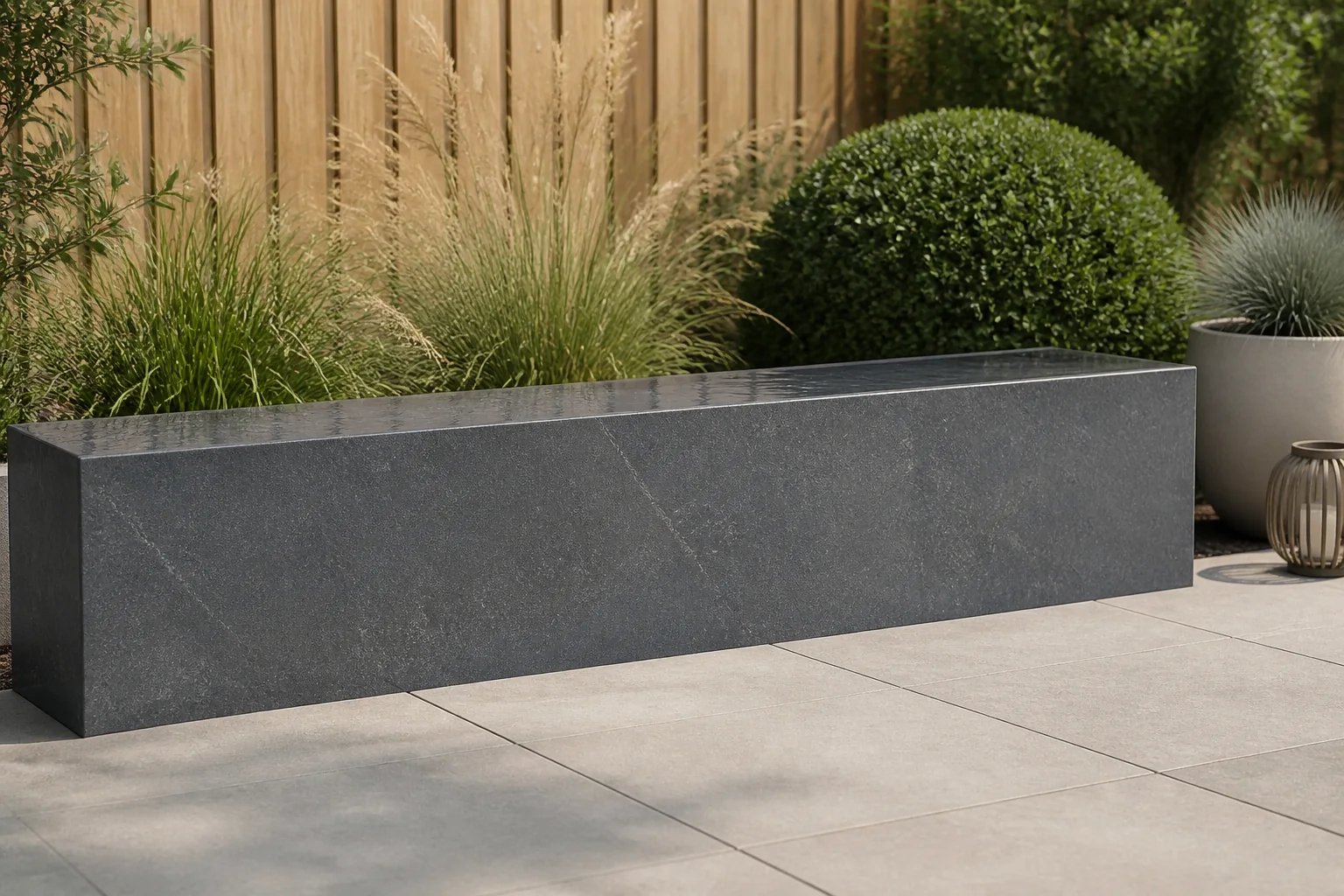 Sfeerfoto van Gardenlux Asian blauw facet 3x20x100 cm