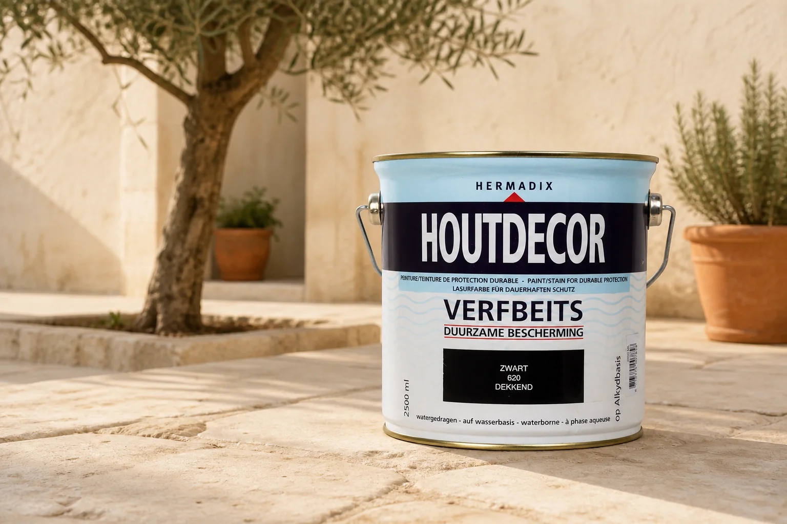 Sfeerfoto van Hermadix Houtdecor 620 zwart 2500 ml