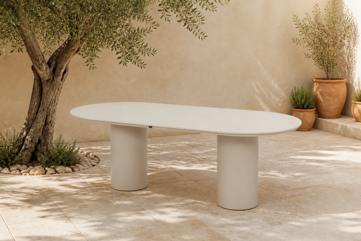 Sfeerfoto van Hartman Valencio Tuintafel 220×100 Sand