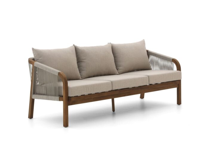 Bellagio tuinmeubelen Bellagio Perzano lounge tuinbank 3-zits 188cm Laagste prijsgarantie! – Bruin